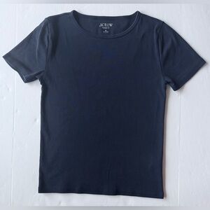 J. Crew New Perfect-Fit Short-Sleeve T-Shirt Navy Blue Size S